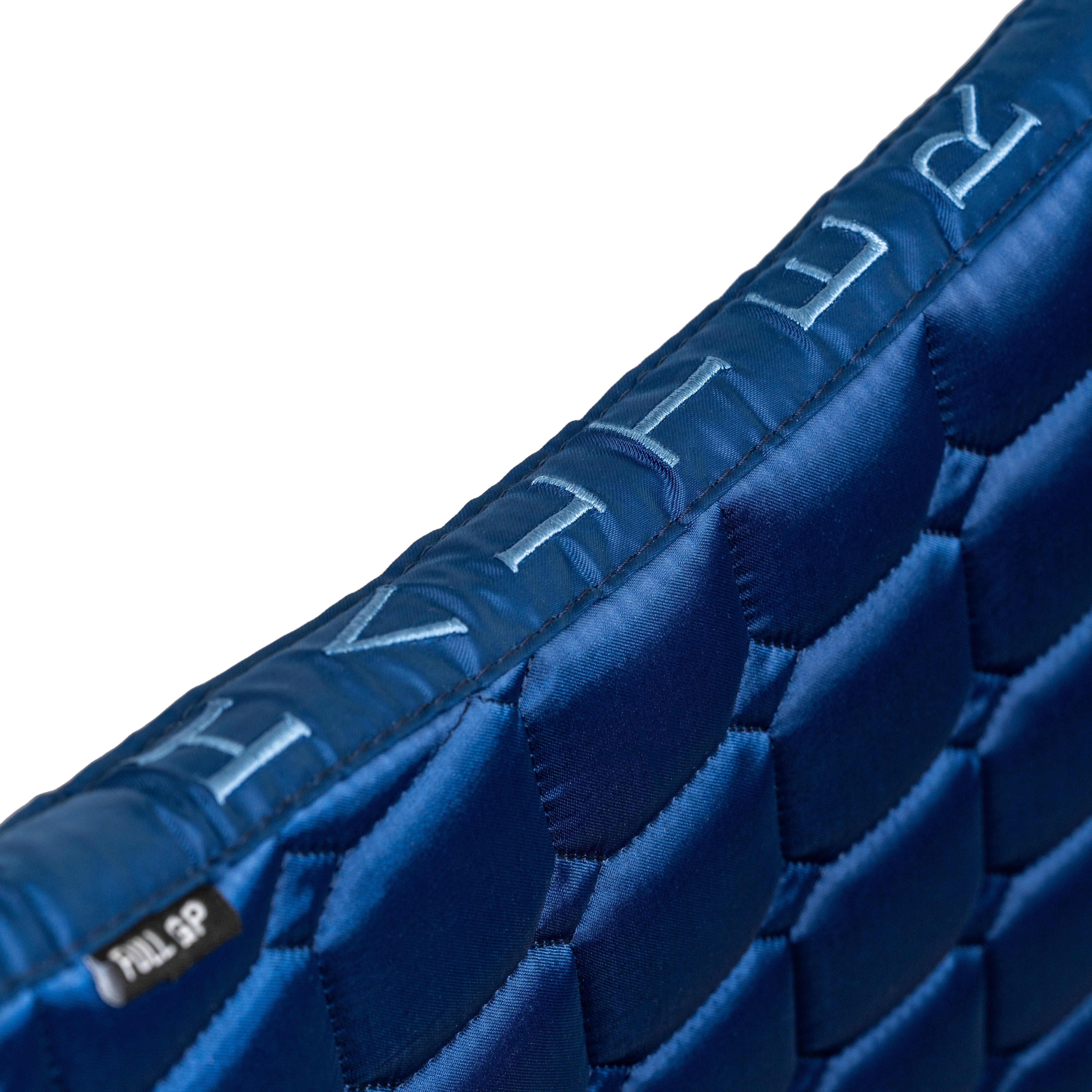Halter Ego Romance Collection Satin Classic Dressage Saddle Pad (Full) - Prussian Blue - Halter Ego® - Equiluxe Tack