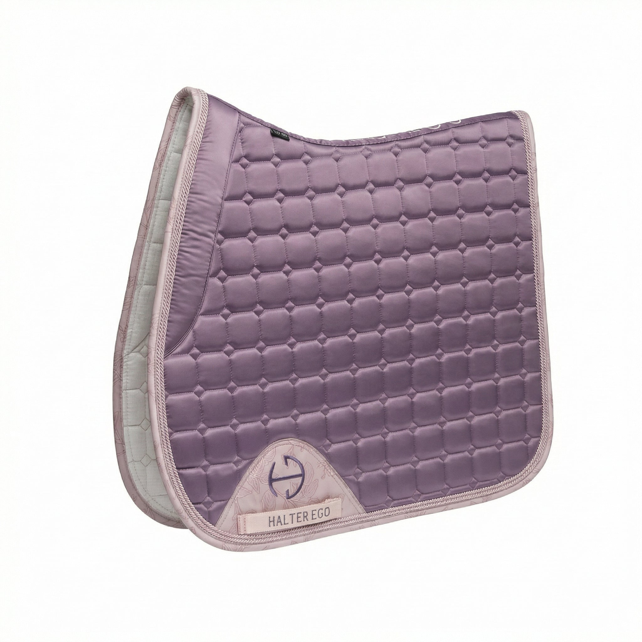Halter Ego Romance Collection Satin Classic Jump Saddle Pad - Orchid Mist - Equiluxe Tack
