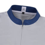 Halter Ego Roxana - French Gray & Cadet Blue Long Sleeve Riding Shirt - Halter Ego® - Equiluxe Tack