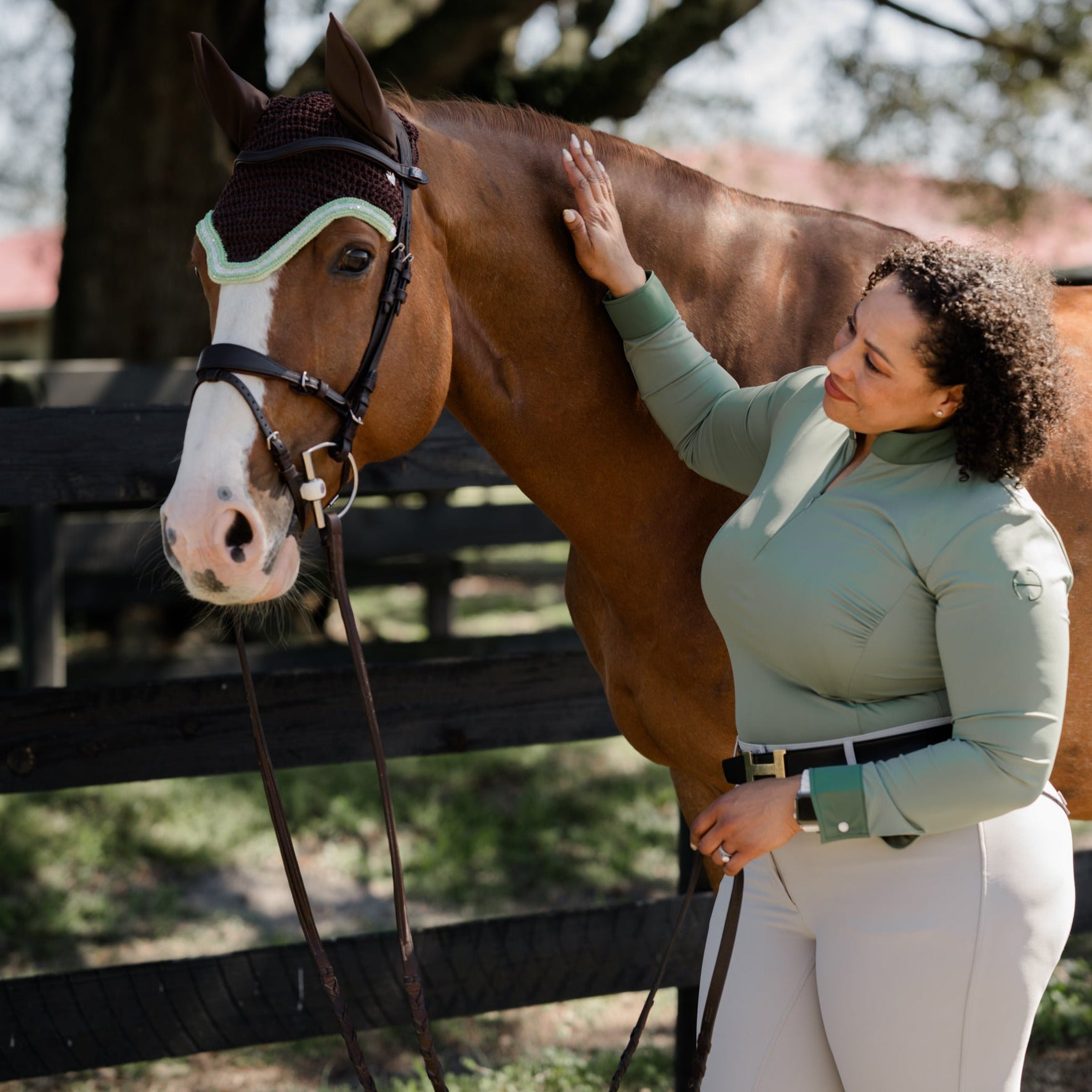 Halter Ego Roxana - Long Sleeve Riding Shirt - Halter Ego® - Equiluxe Tack