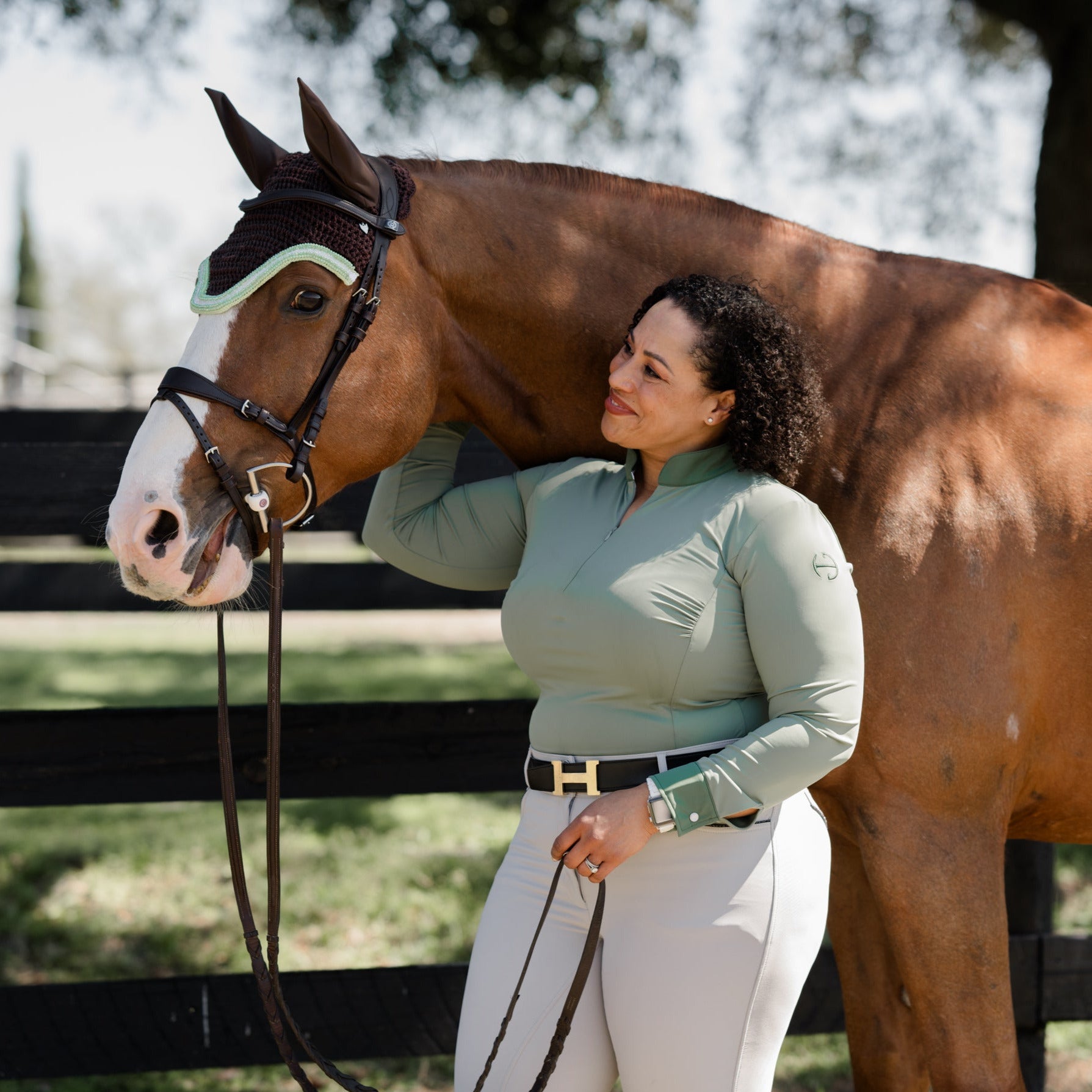 Halter Ego Roxana - Long Sleeve Riding Shirt - Halter Ego® - Equiluxe Tack