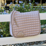 Halter Ego Satin Classic Dressage Saddle Pad - Champagne Cristal - Halter Ego® - Equiluxe Tack