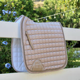 Halter Ego Satin Classic Dressage Saddle Pad - Champagne Cristal - Halter Ego® - Equiluxe Tack