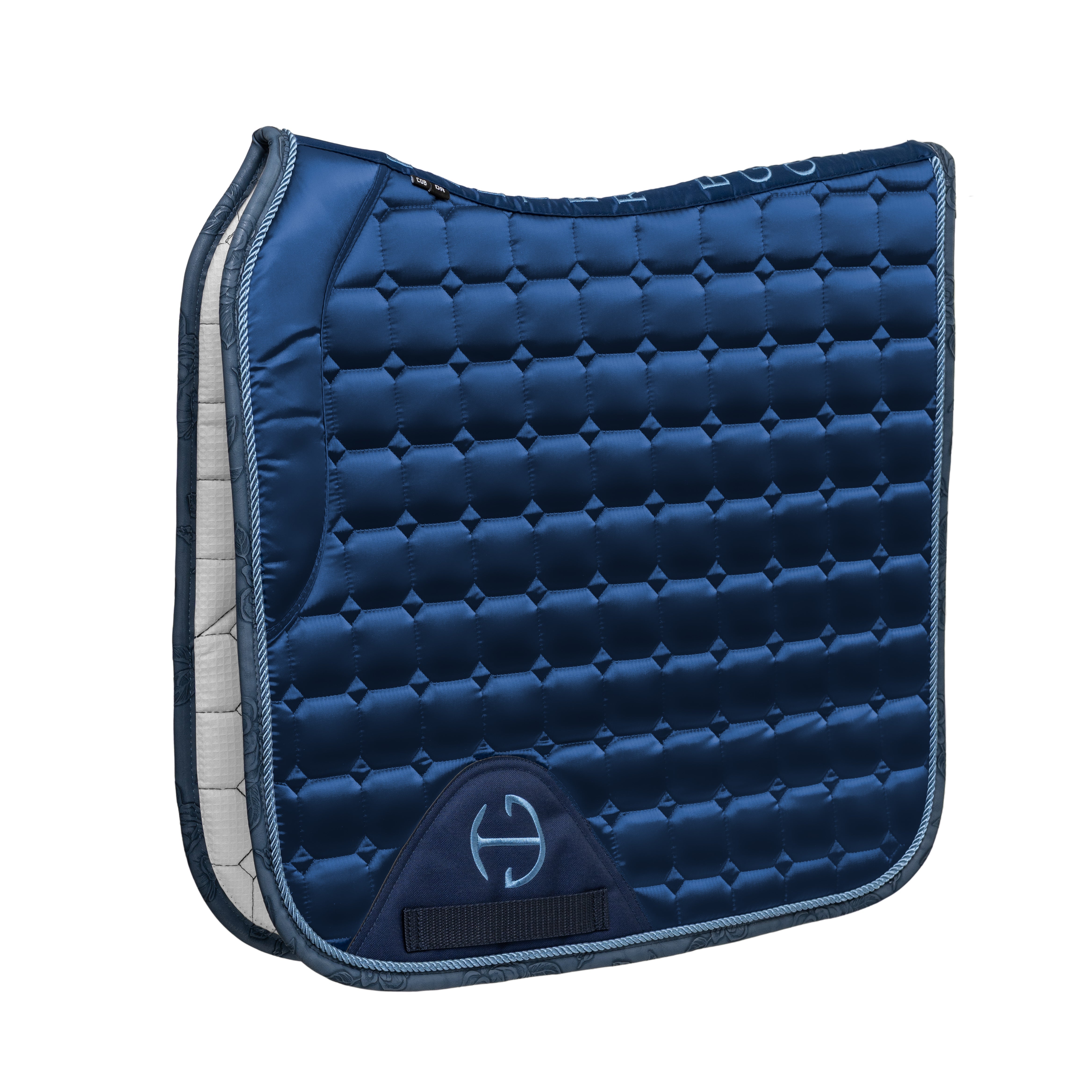 Halter Ego Satin Classic Dressage Saddle Pad (Cob) - Prussian Blue - Halter Ego® - Equiluxe Tack