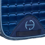 Halter Ego Satin Classic Dressage Saddle Pad (Cob) - Prussian Blue - Halter Ego® - Equiluxe Tack