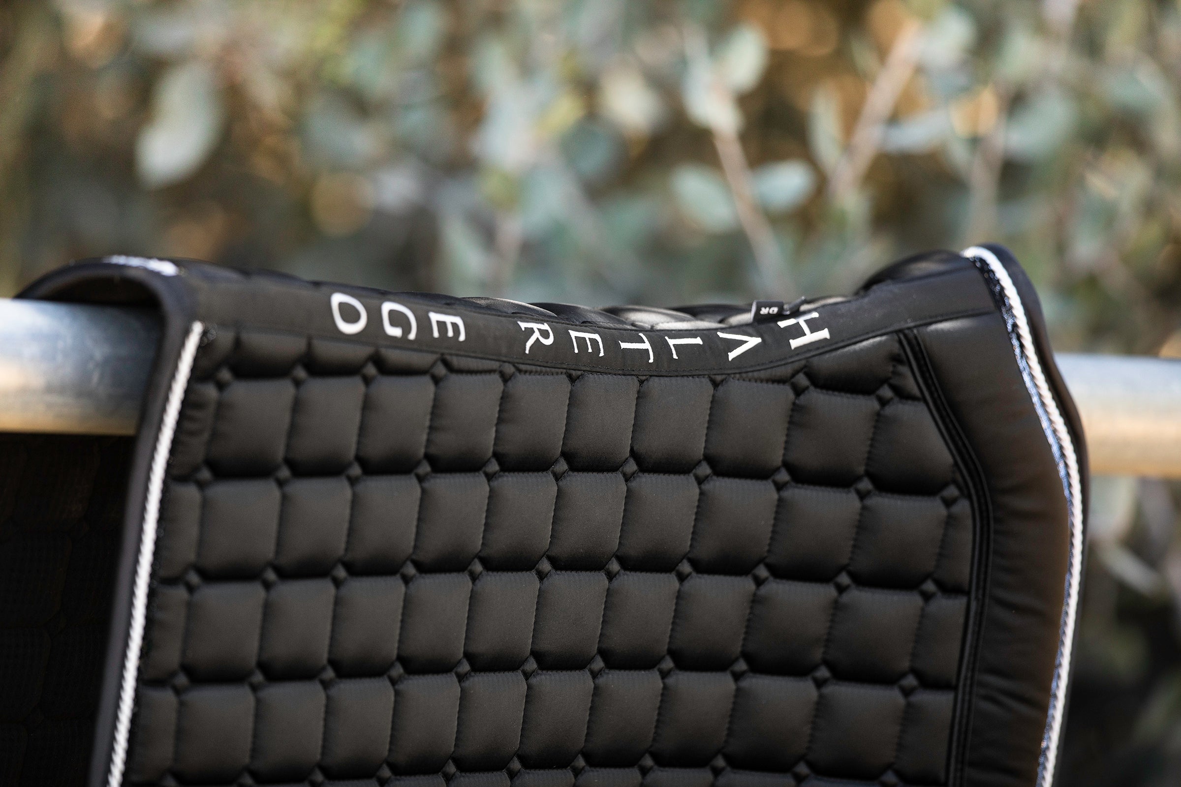 Halter Ego Satin Classic Dressage Saddle Pad - Ebony - Halter Ego® - Equiluxe Tack