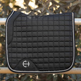 Halter Ego Satin Classic Dressage Saddle Pad - Ebony - Halter Ego® - Equiluxe Tack