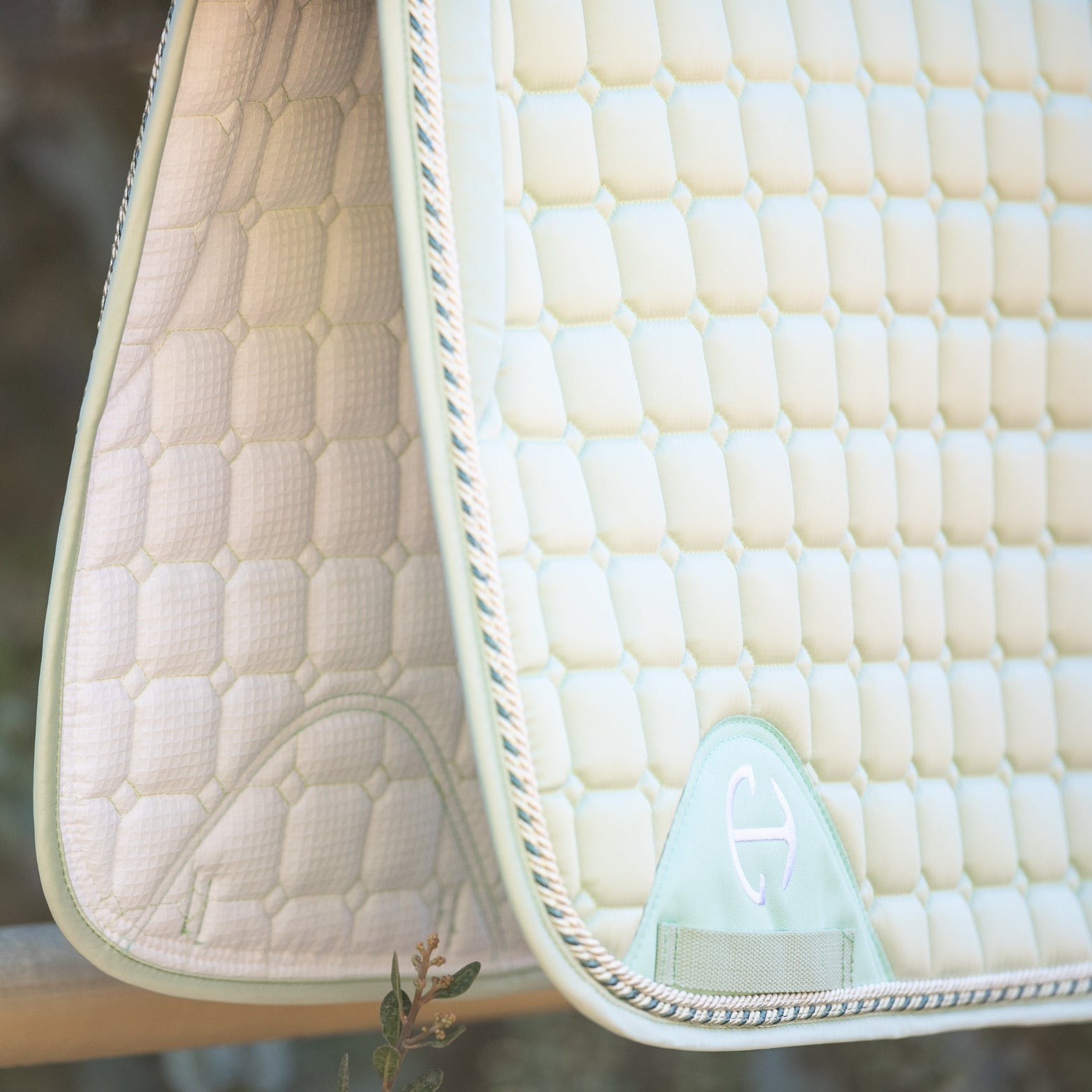 Halter Ego Satin Classic Dressage Saddle Pad - Mint Sorbet - Halter Ego® - Equiluxe Tack