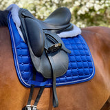 Halter Ego Satin Classic Dressage Saddle Pad - Royal Blue - Halter Ego® - Equiluxe Tack