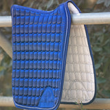 Halter Ego Satin Classic Dressage Saddle Pad - Royal Blue - Halter Ego® - Equiluxe Tack