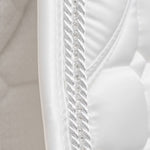 Halter Ego Satin Classic Dressage Saddle Pad - White - Equiluxe Tack