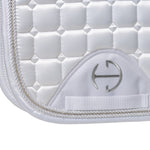 Halter Ego Satin Classic Dressage Saddle Pad - White - Equiluxe Tack