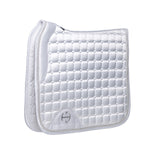 Halter Ego Satin Classic Dressage Saddle Pad - White - Equiluxe Tack
