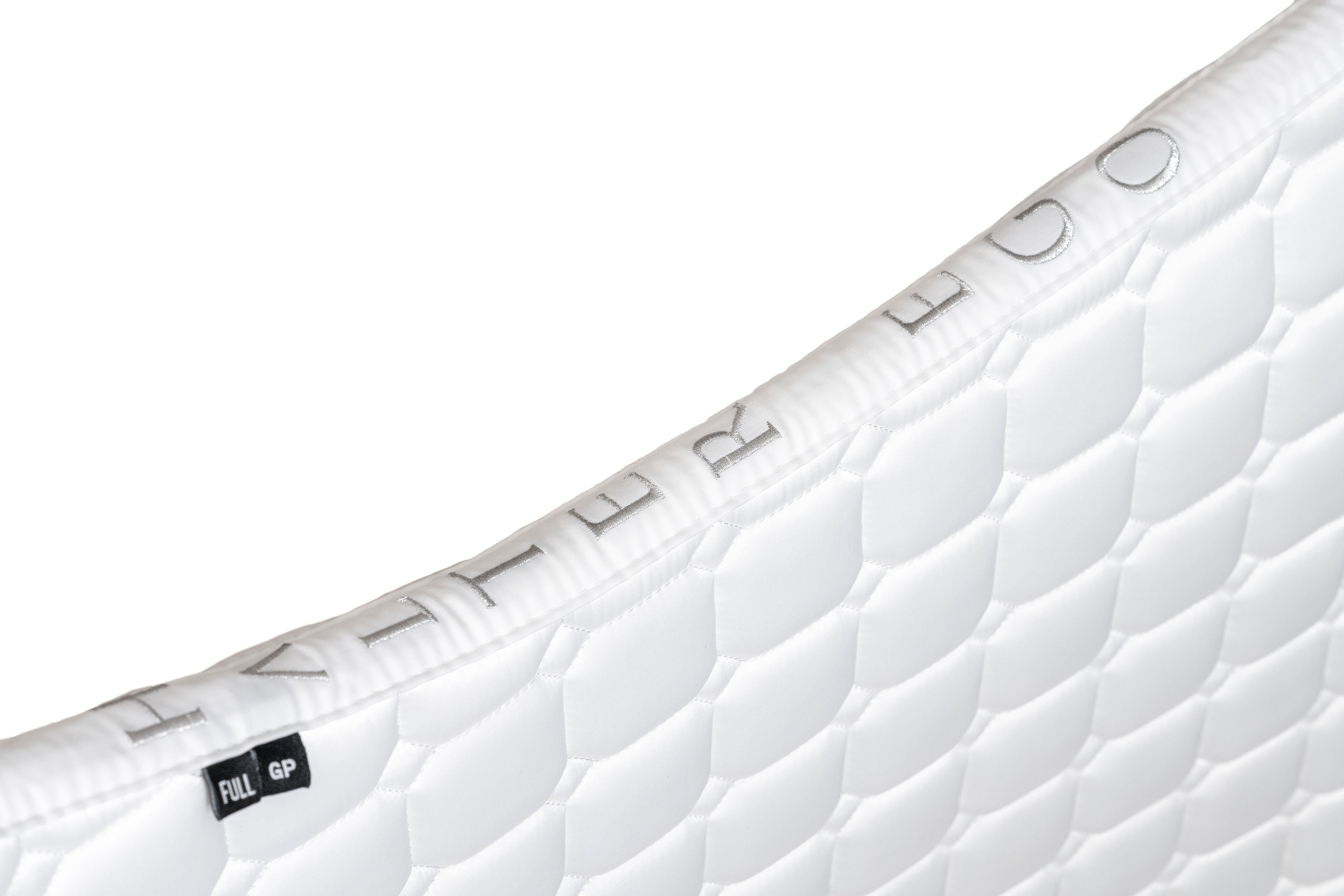 Halter Ego Satin Classic Dressage Saddle Pad - White - Equiluxe Tack
