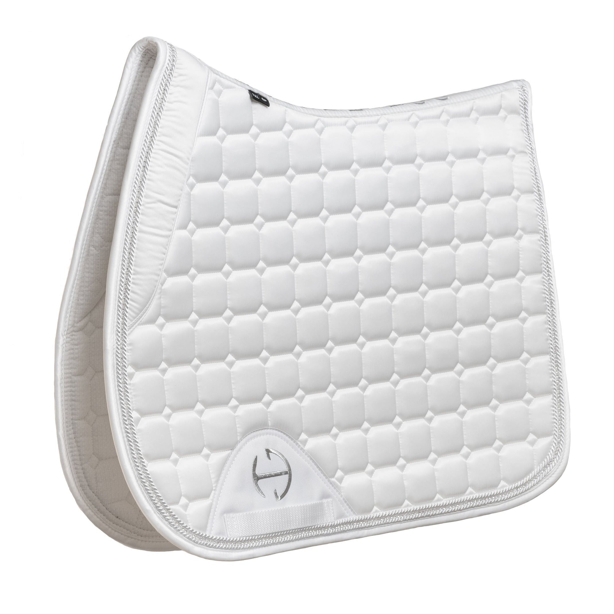 Halter Ego Satin Classic Jump Competition Saddle Pad - White - Halter Ego® - Equiluxe Tack