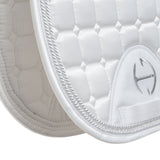 Halter Ego Satin Classic Jump Competition Saddle Pad - White - Halter Ego® - Equiluxe Tack