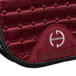 Halter Ego Satin Classic Jump Saddle Pad - Crimson Rose - Equiluxe Tack