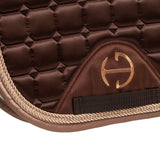 Halter Ego Satin Classic Jump Saddle Pad - Gilded Mocha - Halter Ego® - Equiluxe Tack