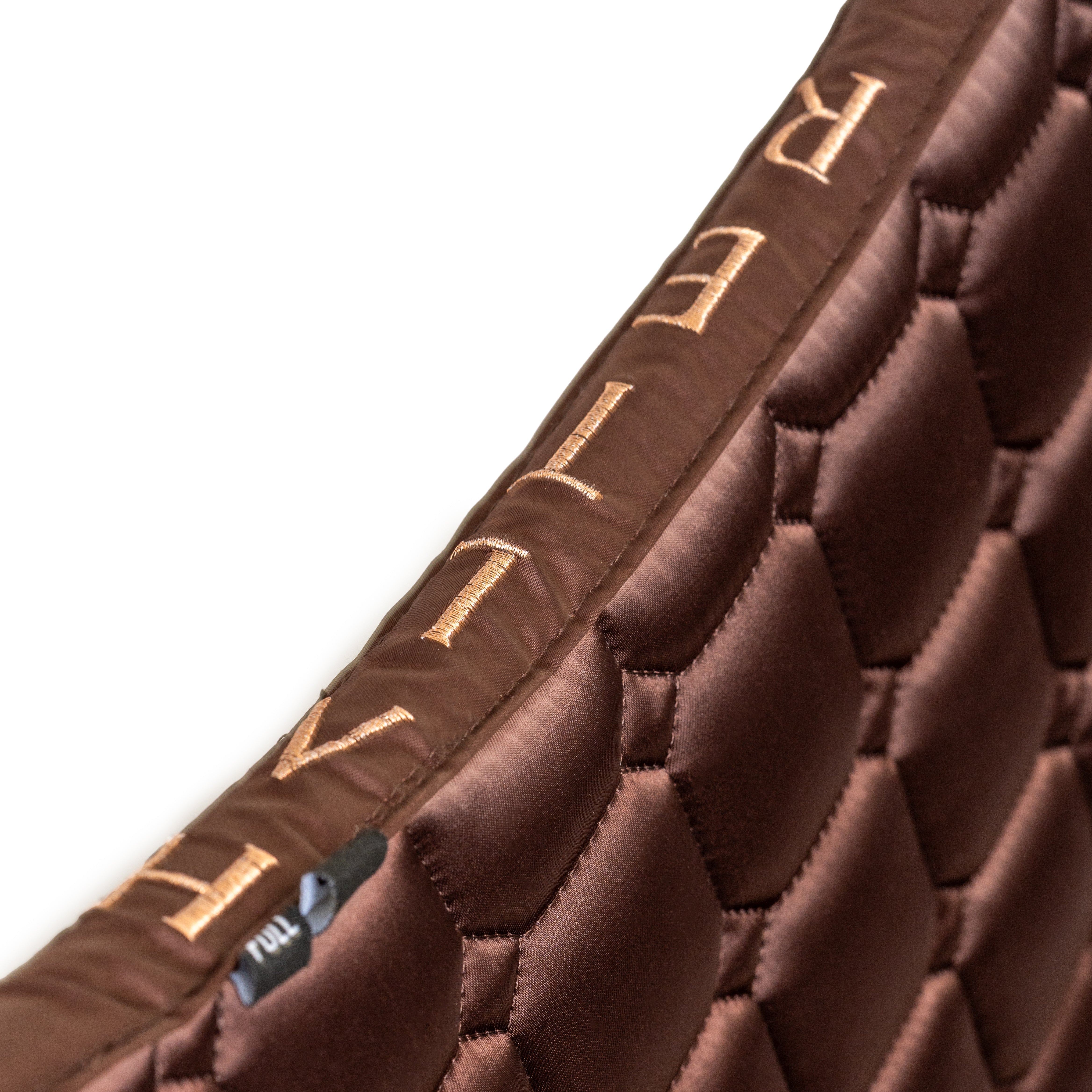 Halter Ego Satin Classic Jump Saddle Pad - Gilded Mocha - Halter Ego® - Equiluxe Tack