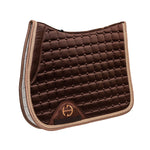 Halter Ego Satin Classic Jump Saddle Pad - Gilded Mocha - Halter Ego® - Equiluxe Tack