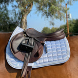 Halter Ego Satin Classic Jump Saddle Pad - Lavender Mist - Halter Ego® - Equiluxe Tack