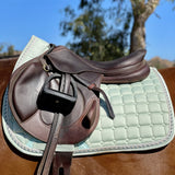 Halter Ego Satin Classic Jump Saddle Pad - Mint Sorbet - Halter Ego® - Equiluxe Tack