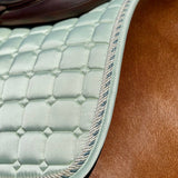 Halter Ego Satin Classic Jump Saddle Pad - Mint Sorbet - Halter Ego® - Equiluxe Tack