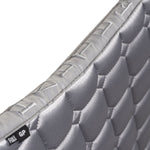 Halter Ego Satin Classic Jump Saddle Pad - Platinum - Halter Ego® - Equiluxe Tack