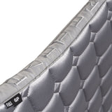 Halter Ego Satin Classic Jump Saddle Pad - Platinum - Halter Ego® - Equiluxe Tack