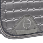 Halter Ego Satin Classic Jump Saddle Pad - Platinum - Halter Ego® - Equiluxe Tack