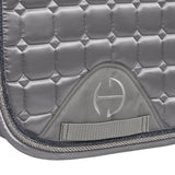 Halter Ego Satin Classic Jump Saddle Pad - Platinum - Halter Ego® - Equiluxe Tack