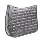 Halter Ego Satin Classic Jump Saddle Pad - Platinum - Halter Ego® - Equiluxe Tack