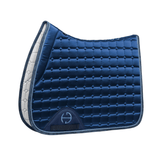 Halter Ego Satin Classic Jump Saddle Pad - Prussian Blue - Halter Ego® - Equiluxe Tack