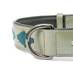 Halter Ego Sea Glass Leather Dog Collar - Equiluxe Tack