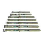 Halter Ego Sea Glass Leather Dog Collar - Equiluxe Tack