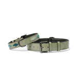 Halter Ego Sea Glass Leather Dog Collar - Equiluxe Tack