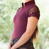 Halter Ego Tara - Short Sleeve Lace Competition Shirt - 10 Colors - Halter Ego® - Equiluxe Tack