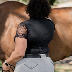 Halter Ego Tara - Short Sleeve Lace Competition Shirt - 10 Colors - Halter Ego® - Equiluxe Tack
