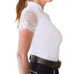 Halter Ego Tara - Short Sleeve Lace Competition Shirt - 10 Colors - Halter Ego® - Equiluxe Tack