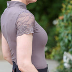 Halter Ego Tara - Short Sleeve Lace Competition Shirt - 10 Colors - Halter Ego® - Equiluxe Tack