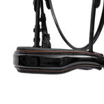 Halter Ego The Aachen Rolled Black Patent Leather Double Bridle - Equiluxe Tack