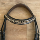 Halter Ego The Baroque Black Snaffle Bridle with Light Brown Padding - Halter Ego® - Equiluxe Tack