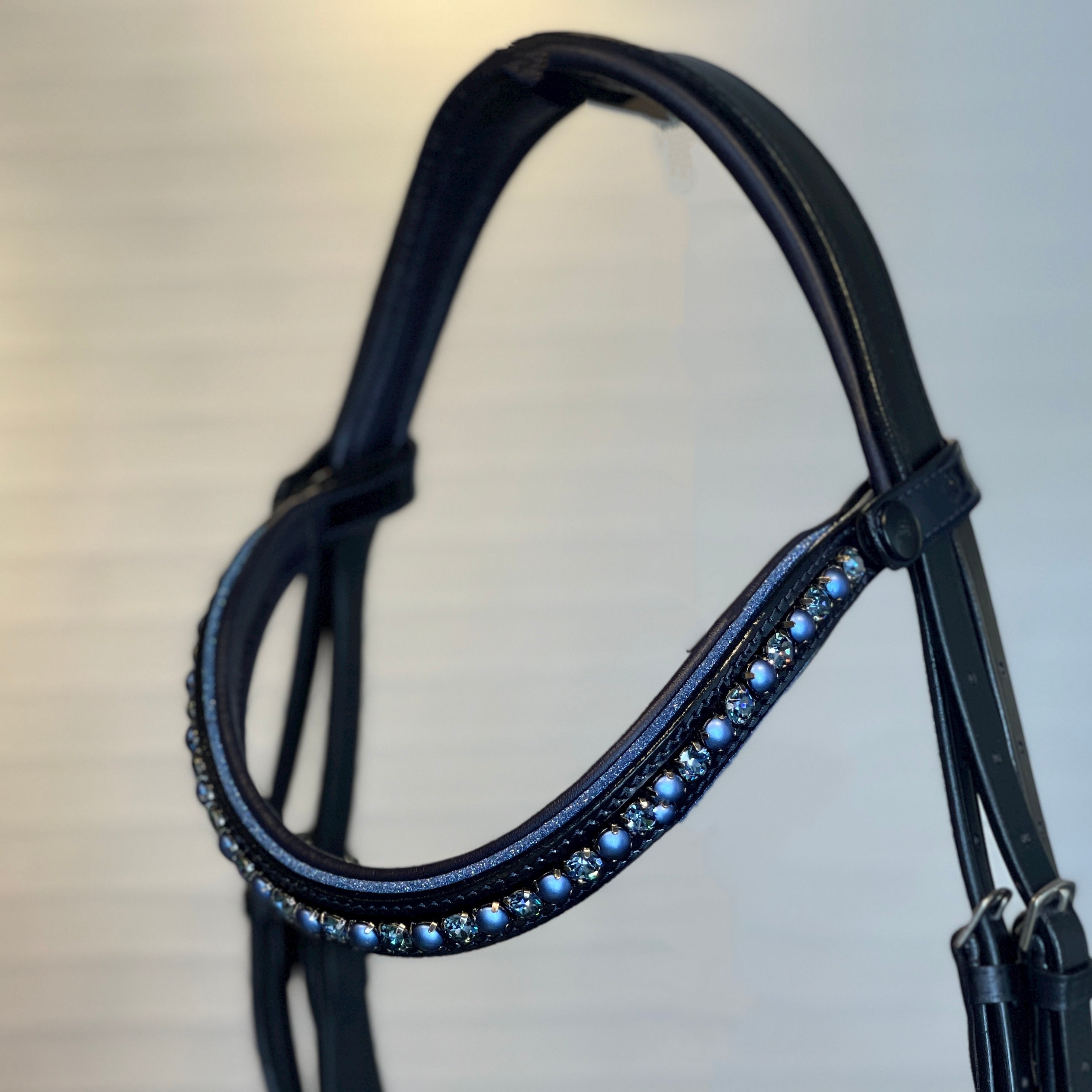 Halter Ego The Bluebell - Navy Patent Leather Snaffle Bridle - Halter Ego® - Equiluxe Tack