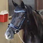 Halter Ego The Bluebell - Navy Patent Leather Snaffle Bridle - Halter Ego® - Equiluxe Tack