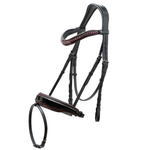 Halter Ego The Bordeaux Black Patent Leather Snaffle Bridle - Halter Ego® - Equiluxe Tack