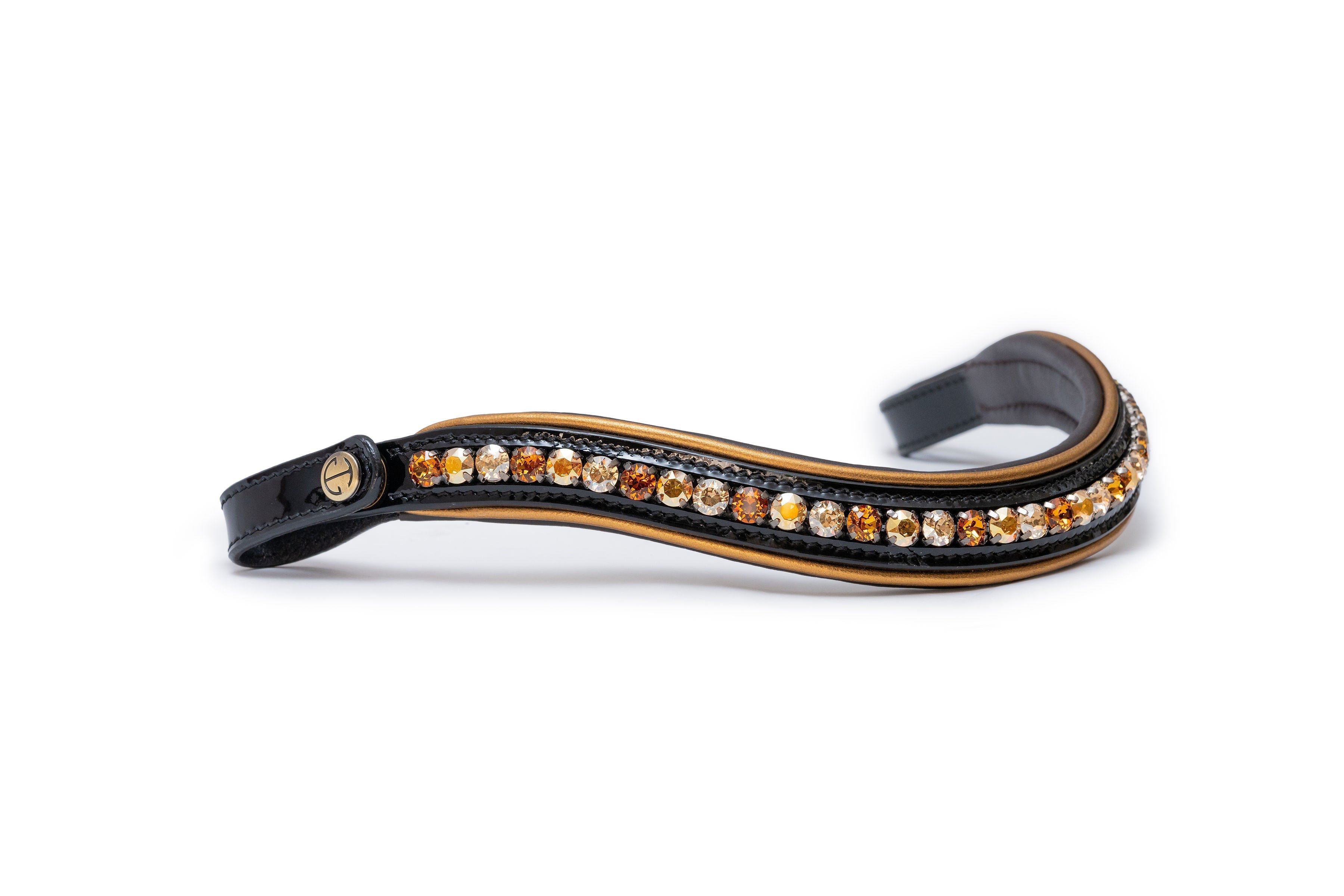 Halter Ego The Chevalier Black Patent Leather Snaffle Bridle - Halter Ego® - Equiluxe Tack