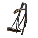 Halter Ego The Chevalier Black Patent Leather Snaffle Bridle - Halter Ego® - Equiluxe Tack