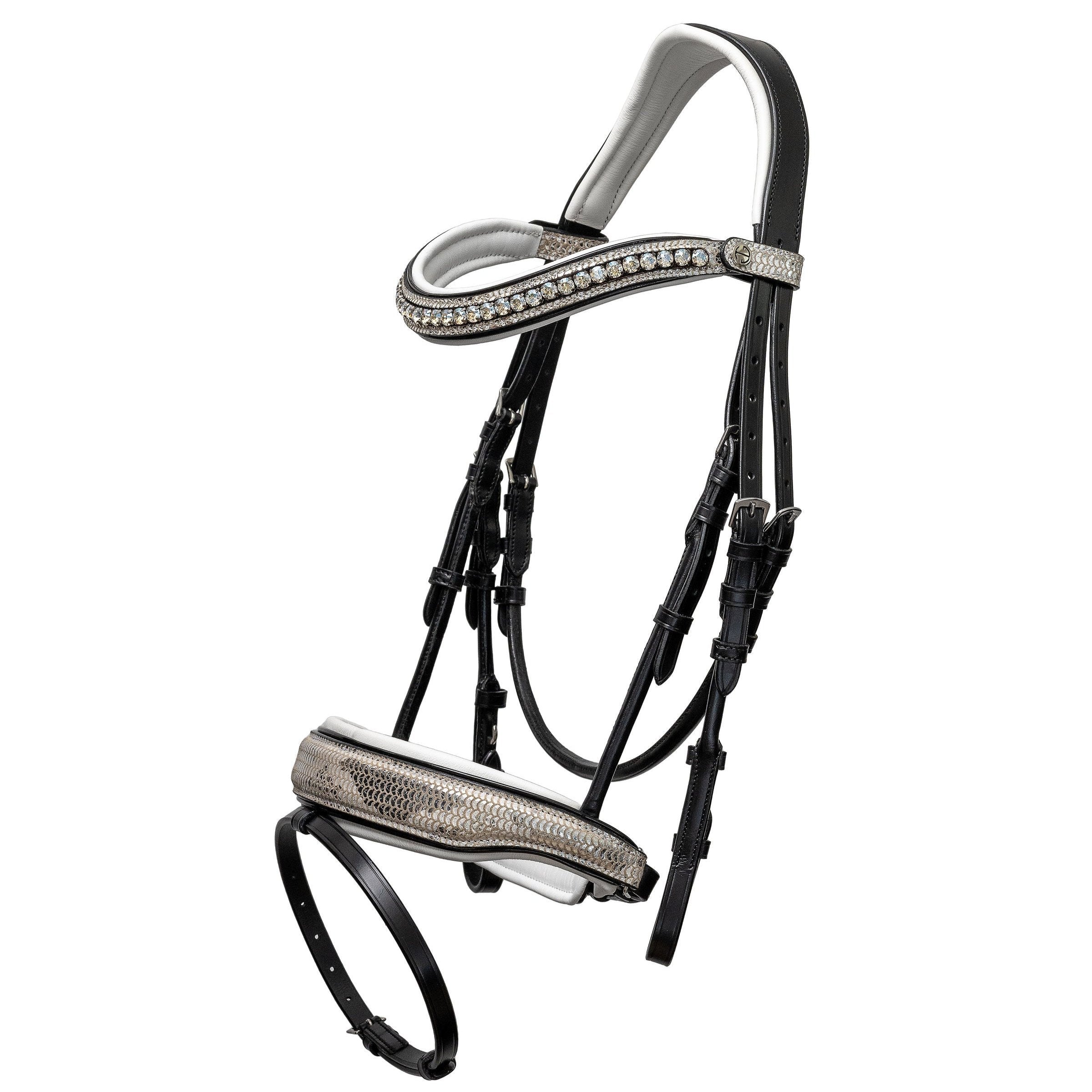 Halter Ego The Deco Anatomical Snaffle Bridle with Removable Flash - Halter Ego® - Equiluxe Tack