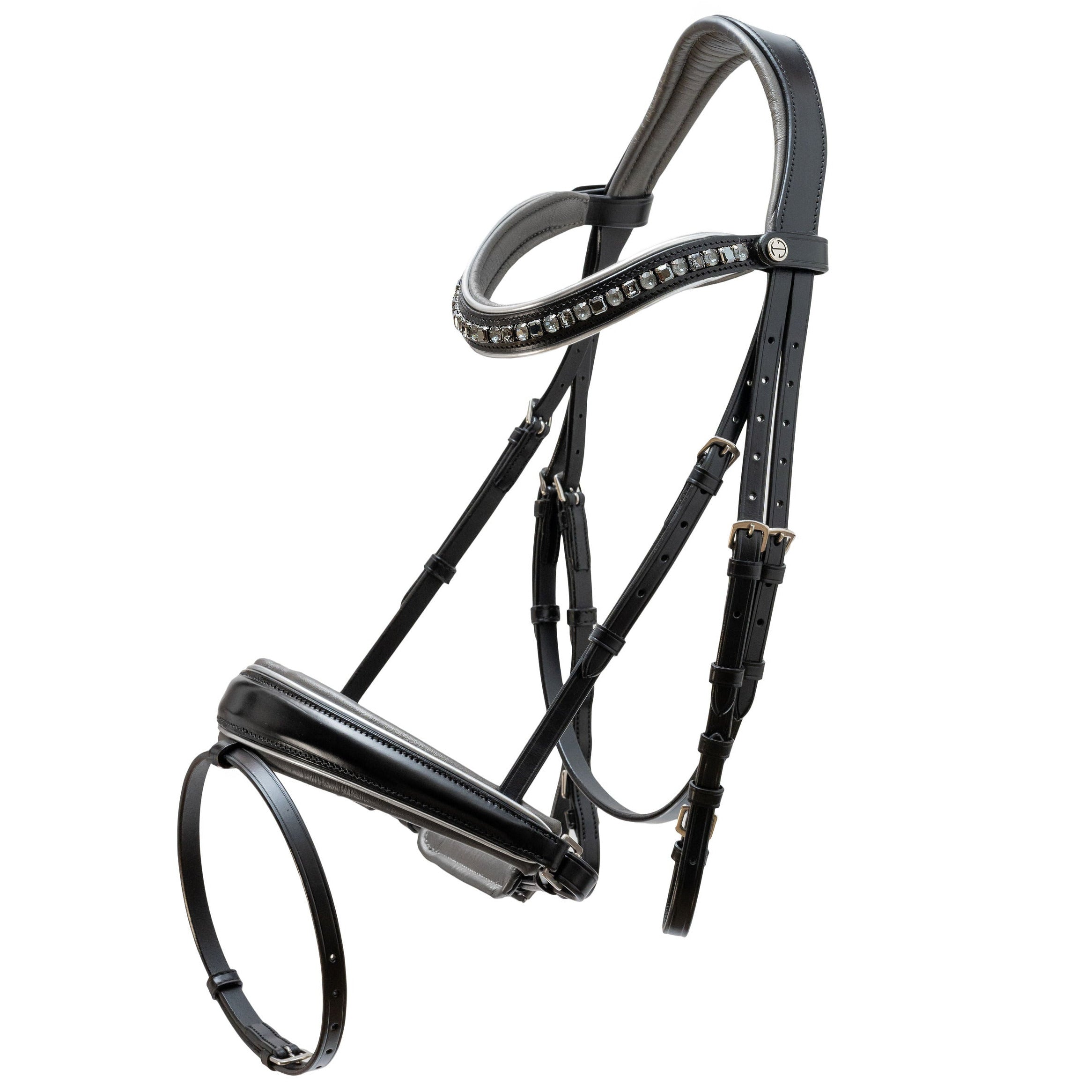 Halter Ego The Eiffel Tower Black Leather Snaffle Bridle - Halter Ego® - Equiluxe Tack