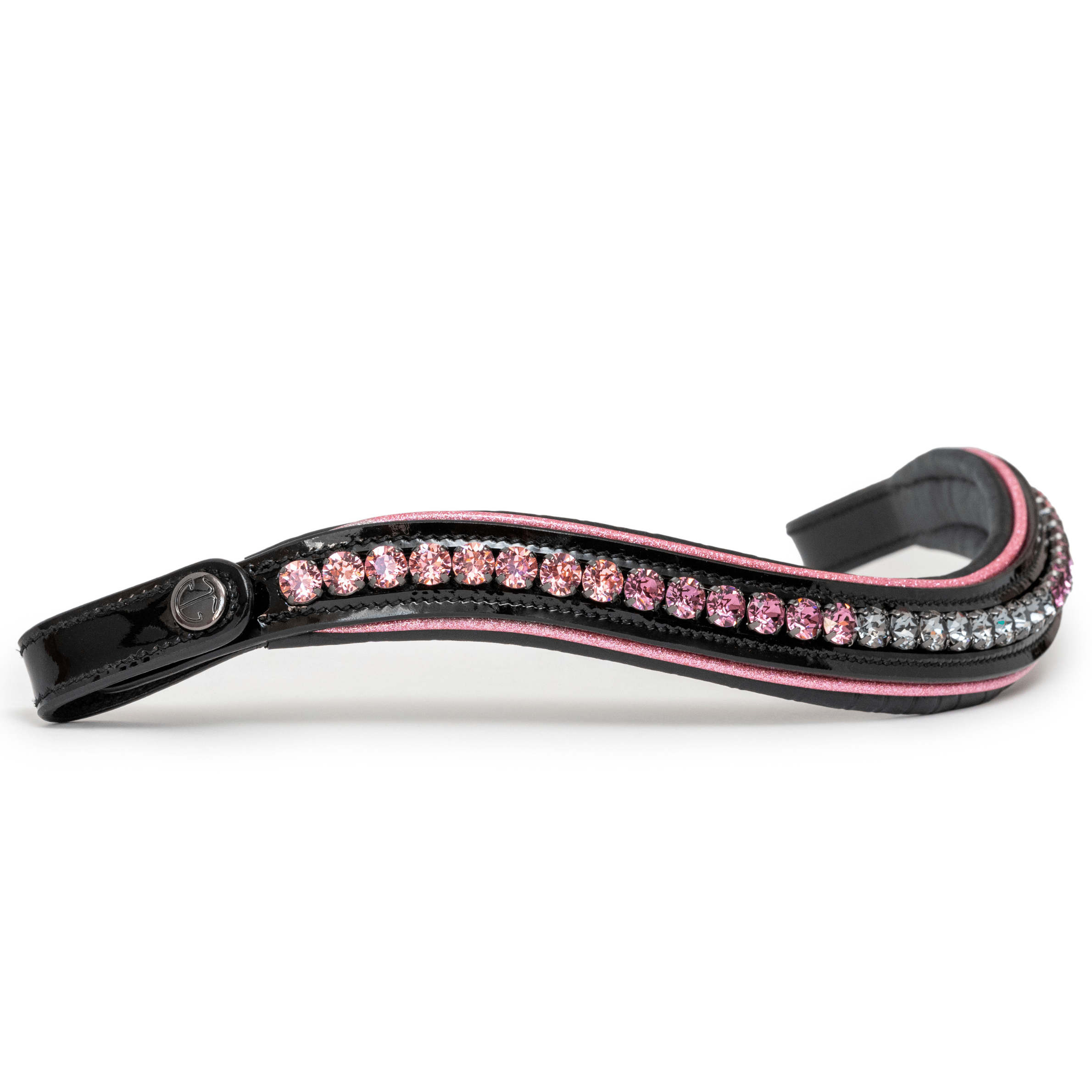 Halter Ego The Ellie Black Patent Leather Snaffle Bridle With Removable Flash - Equiluxe Tack